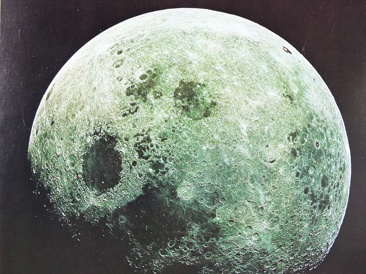1969 NASA Apollo 8 Poster, Man's first direct close look at the Moon, Apollo Program, ISS laboratory, wall art decor