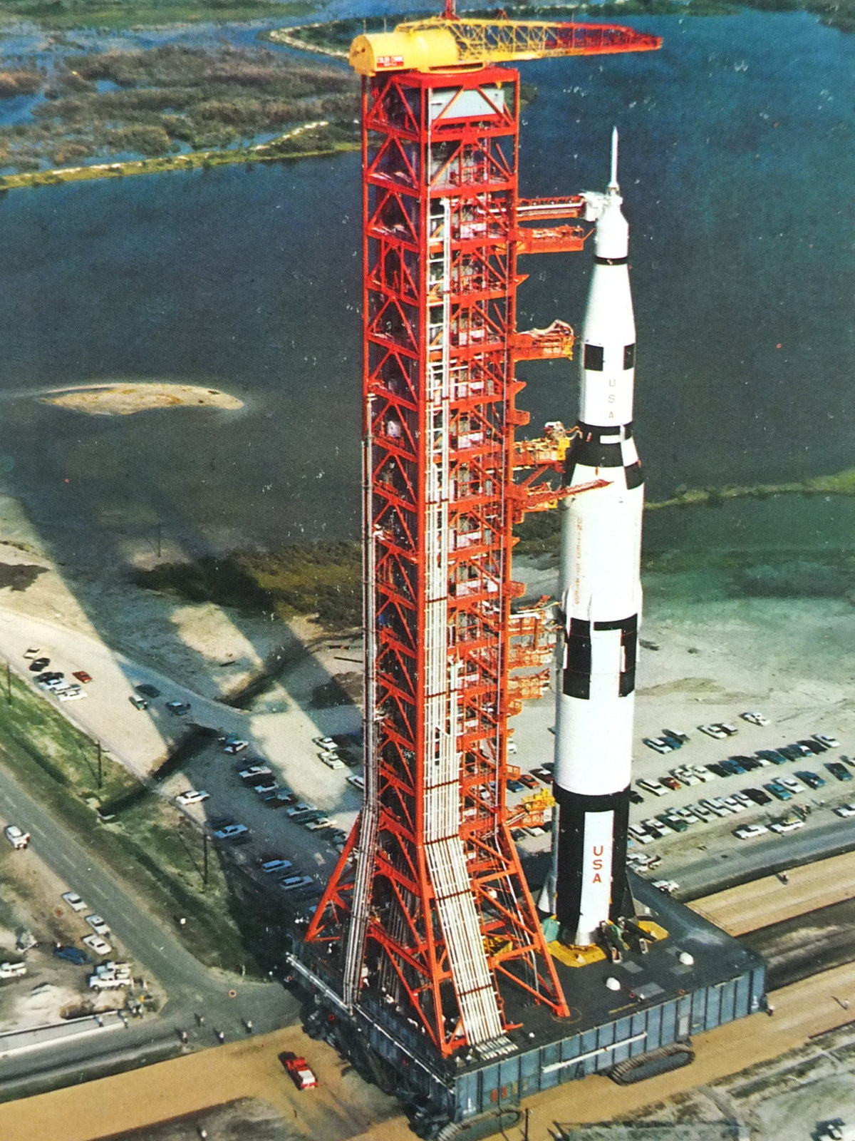 1969 NASA Apollo Complex 39 Poster, the Vehicle Assembly Building from Moon landings, Apollo Program, Kennedy Space Center, wall art decor