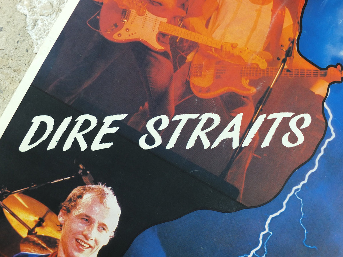 1992 Dire Straits European Tour Poster, Mark Knopfler, On Every Street, Brothers in Arms, musical wall art decor