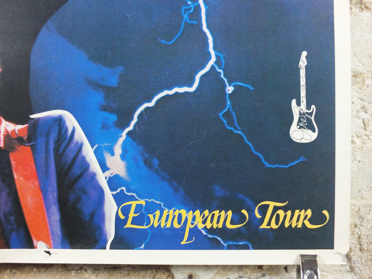 1992 Dire Straits European Tour Poster, Mark Knopfler, On Every Street, Brothers in Arms, musical wall art decor