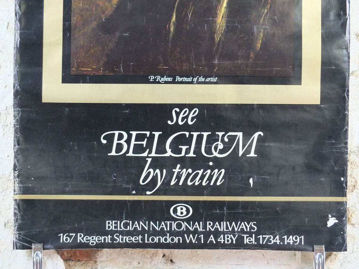 Belgium Rail Travel Poster, Peter Paul Rubens, Belgian National Railways, travel tourism holiday vacation wall art