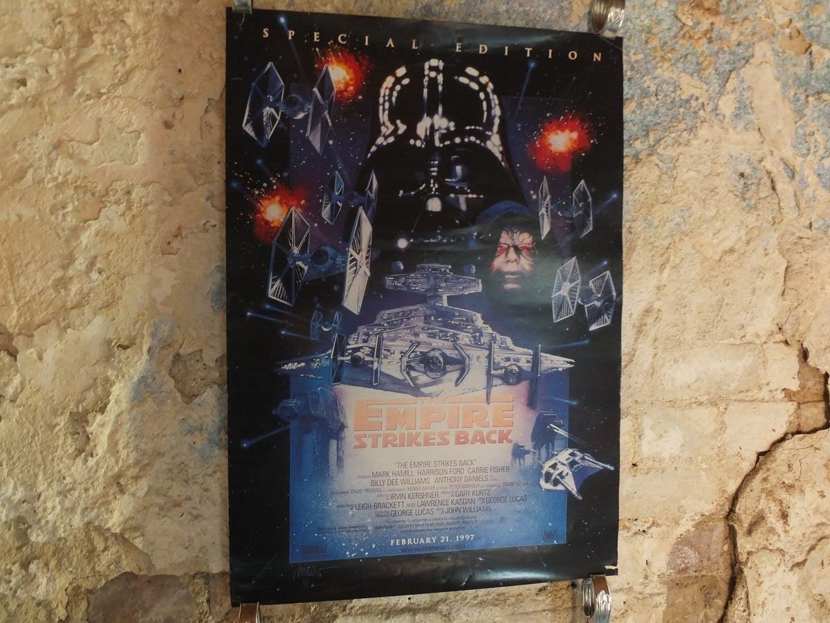 Vintage Movie Poster The Empire Strikes Back Special Edition 1997 1990s darth vader star destroyer wall art reprint cinema film memorabilia
