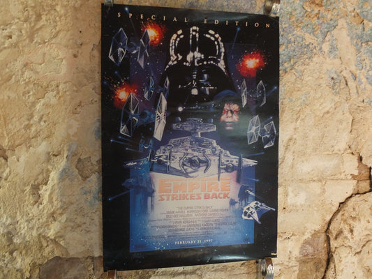 Vintage Movie Poster The Empire Strikes Back Special Edition 1997 1990s darth vader star destroyer wall art reprint cinema film memorabilia