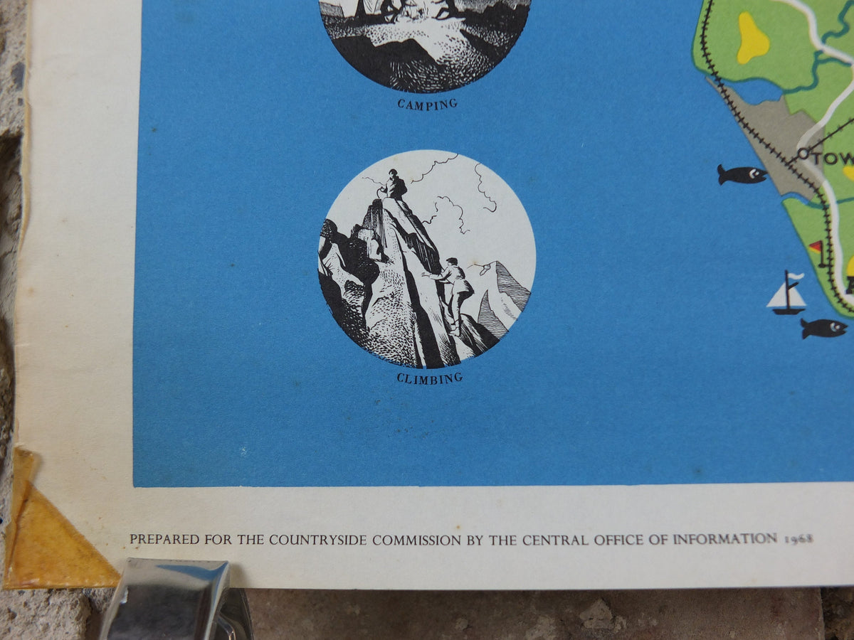 1968 Snowdonia Poster, National Parks, Mt Snowdon, Land of the Eagles, Travel and Tourism, walking trail, wall art decor