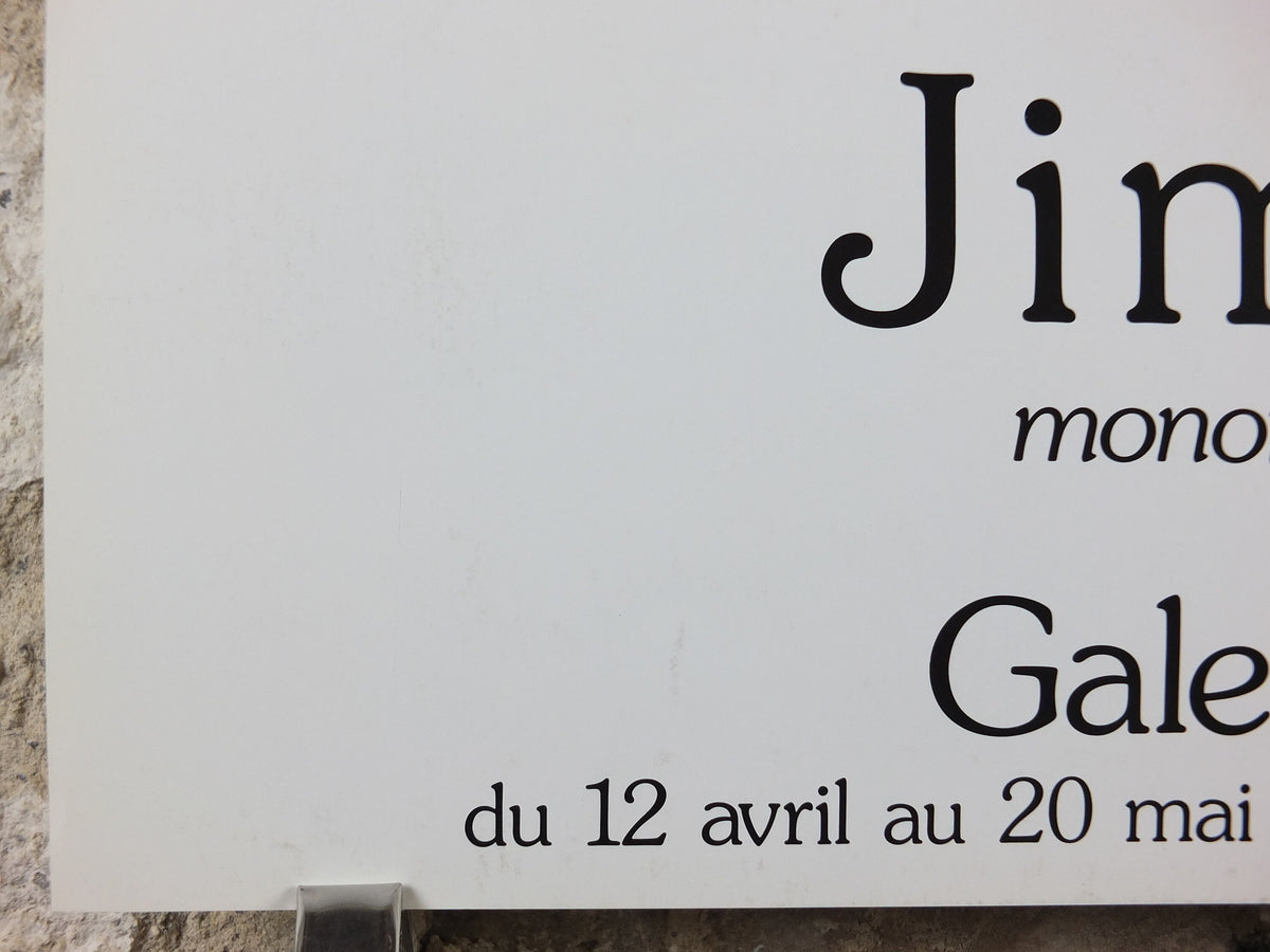 1983 Jim Dine Poster, Heart, Galerie Maeght, amazing condition, Pop Art and Neo Dada, gallery exhibition, wall art decor