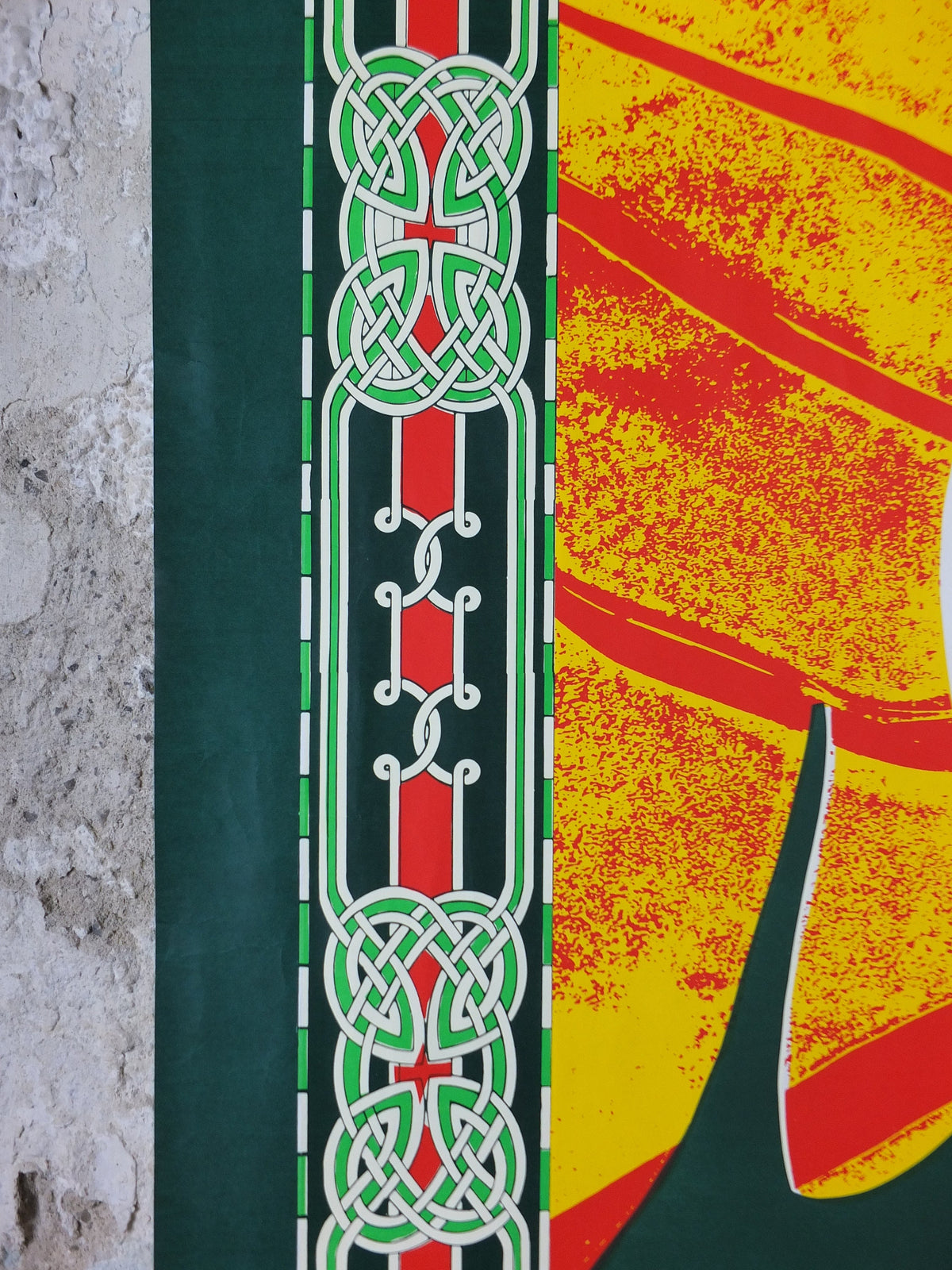 Jesus Christ Superstar Poster, 1970s, Crown of Thorns, halo, celtic design, from the Theatre Royal, theatre memorabilia, wall art decor