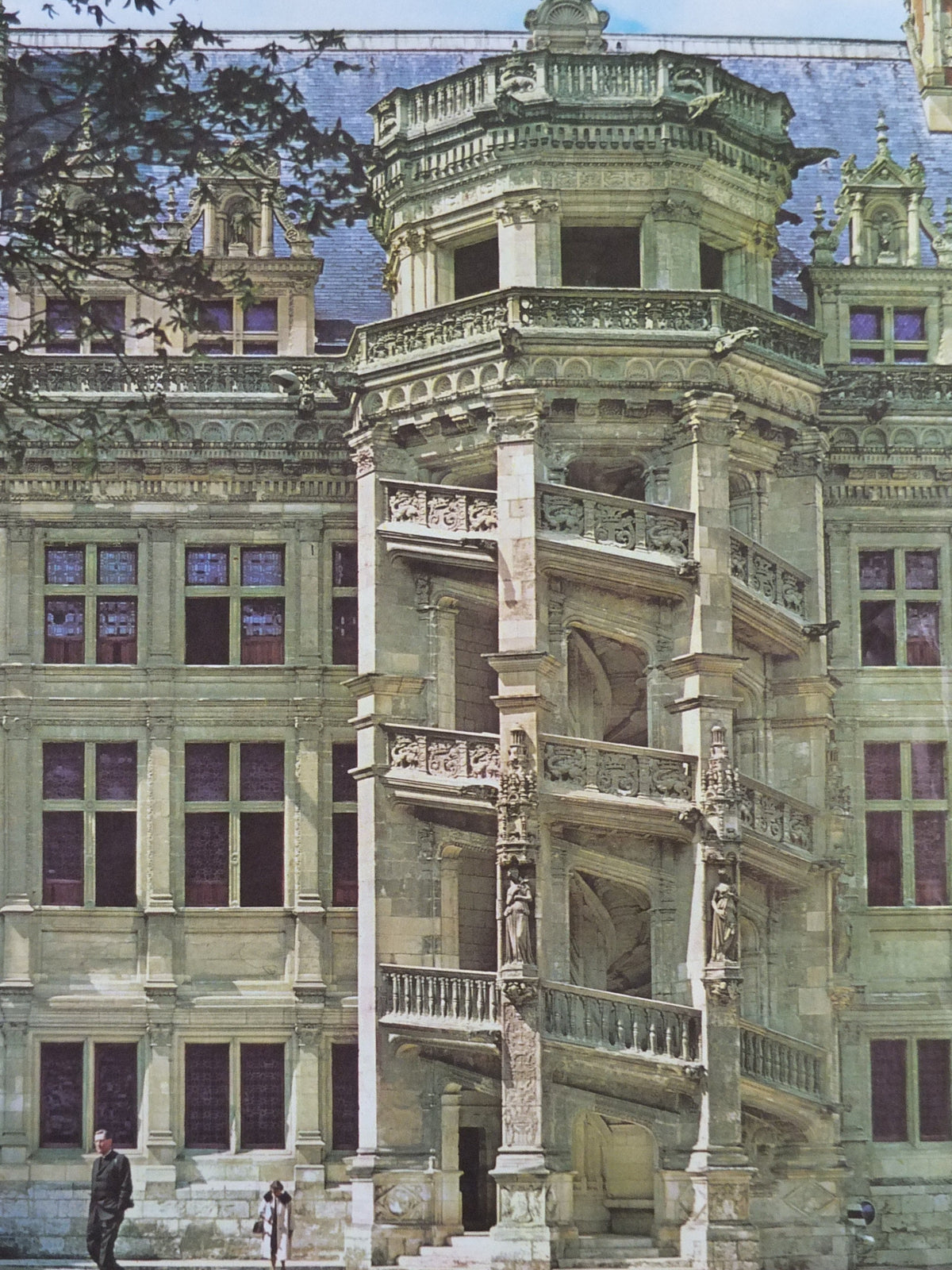 Loire Valley Travel Poster, "Chateau de Blois" by Jacques Boulas-Orleans, travel tourism, wall art decor