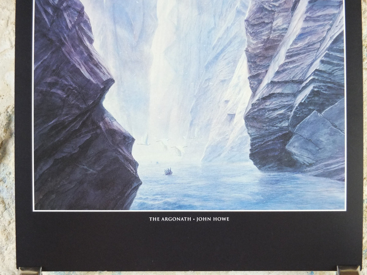 Vintage The Argonath by John Howe Poster, Tolkien, Lord of the Rings, Fellowship of the Ring, illustration print, wall art decor