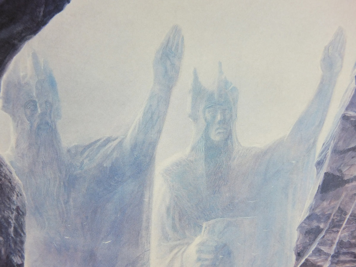 Vintage The Argonath by John Howe Poster, Tolkien, Lord of the Rings, Fellowship of the Ring, illustration print, wall art decor