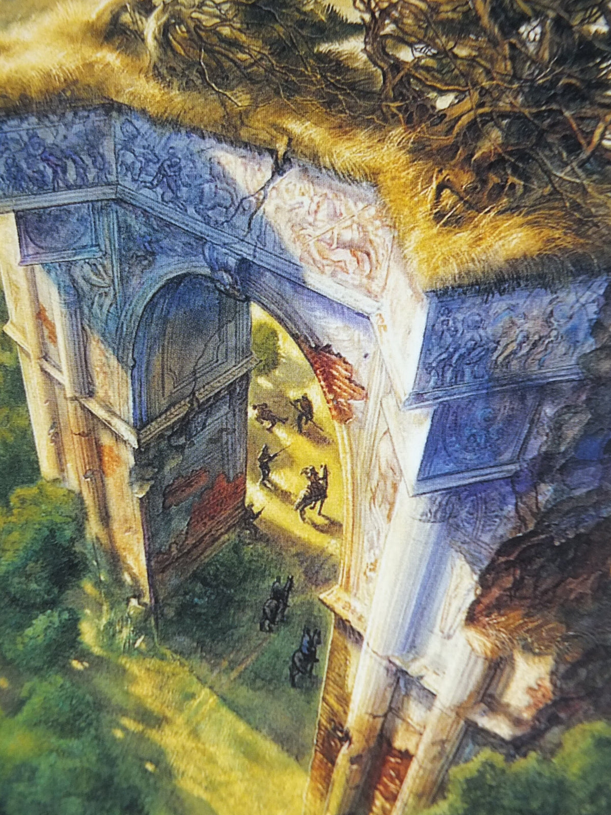 A Song for Arbonne Poster, by John Howe, Fantasy, Guy Gavriel Kay books, arch, Blaise of Corannos, illustration print, wall art decor
