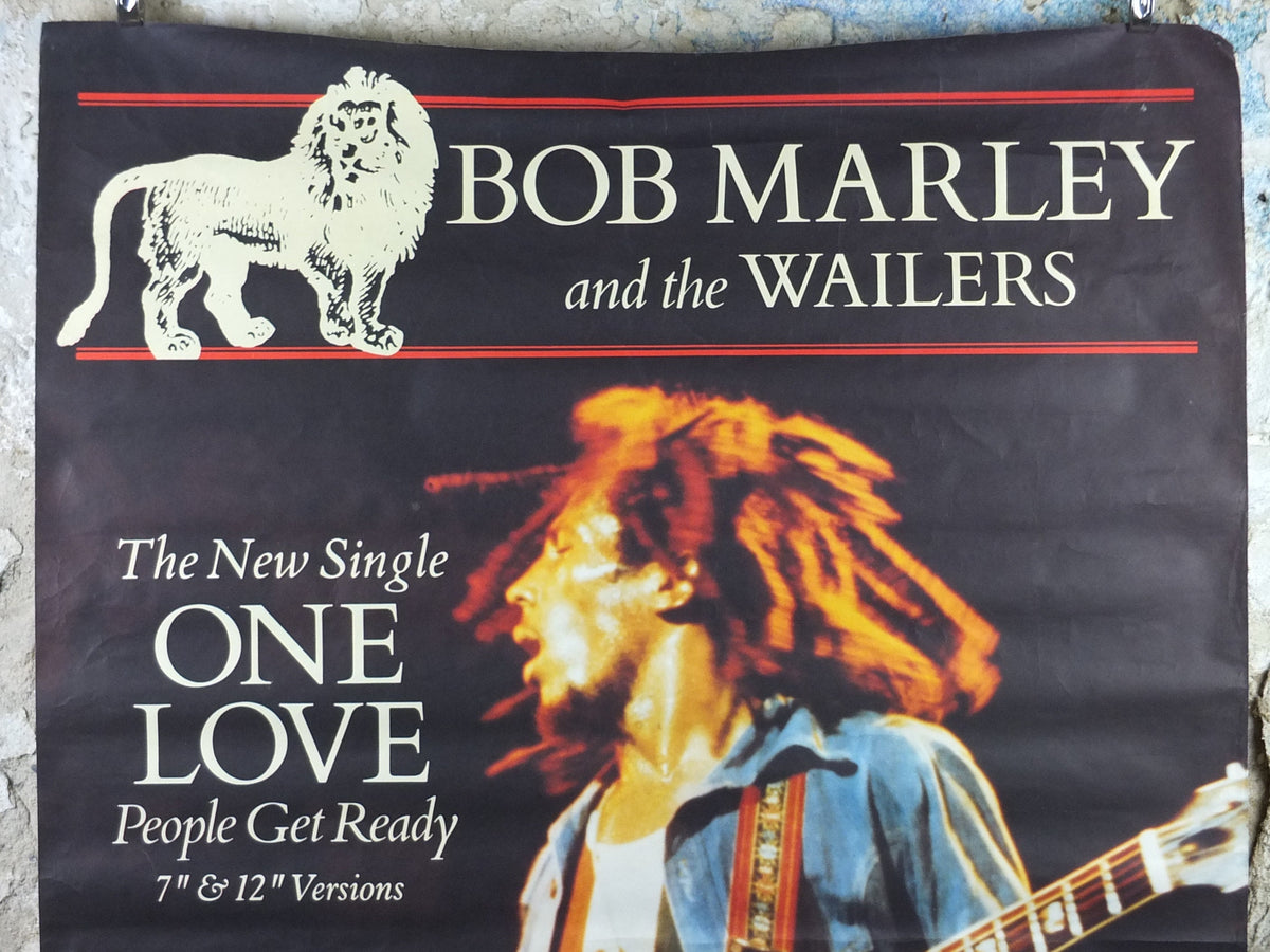 1984 Bob Marley and the Wailers Poster, One Love / People Get Ready from the album Exodus, very large, musical wall art decor