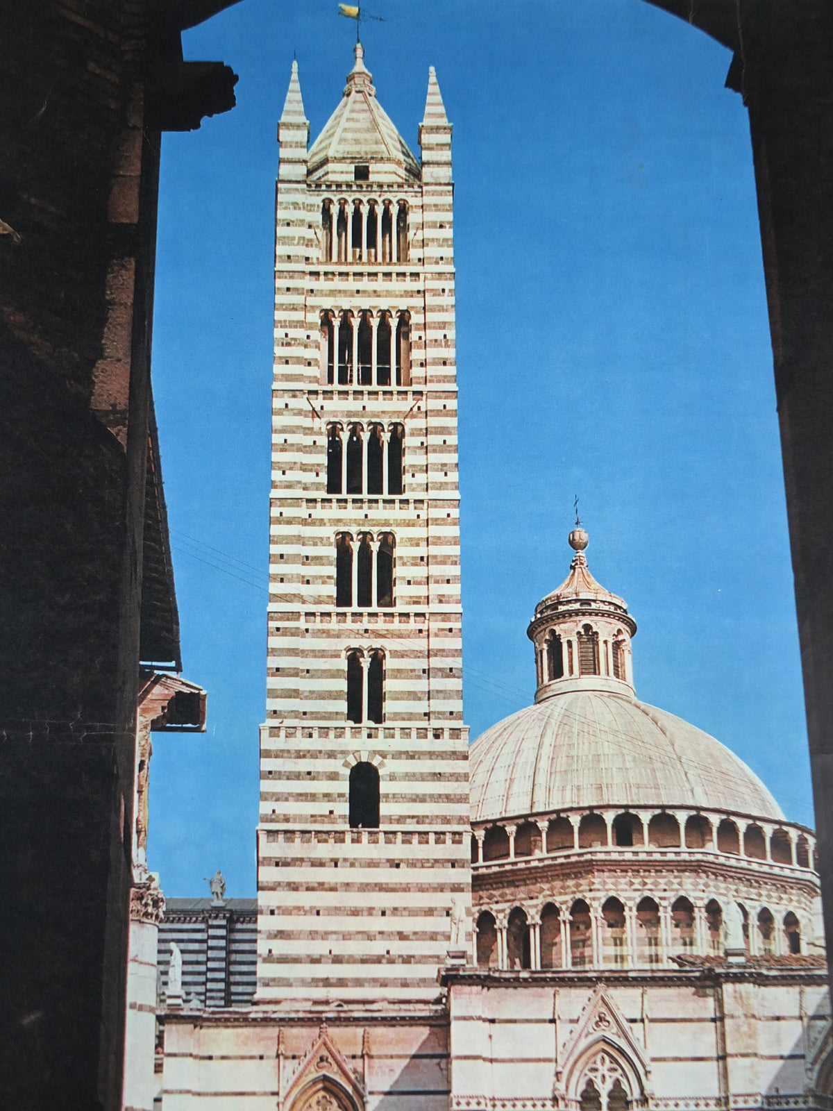 1960s Siena Travel Poster, Siena Cathedral Duomo di Siena, Vintage Italian Seinna, Italy travel tourism, holiday vacation, wall art decor