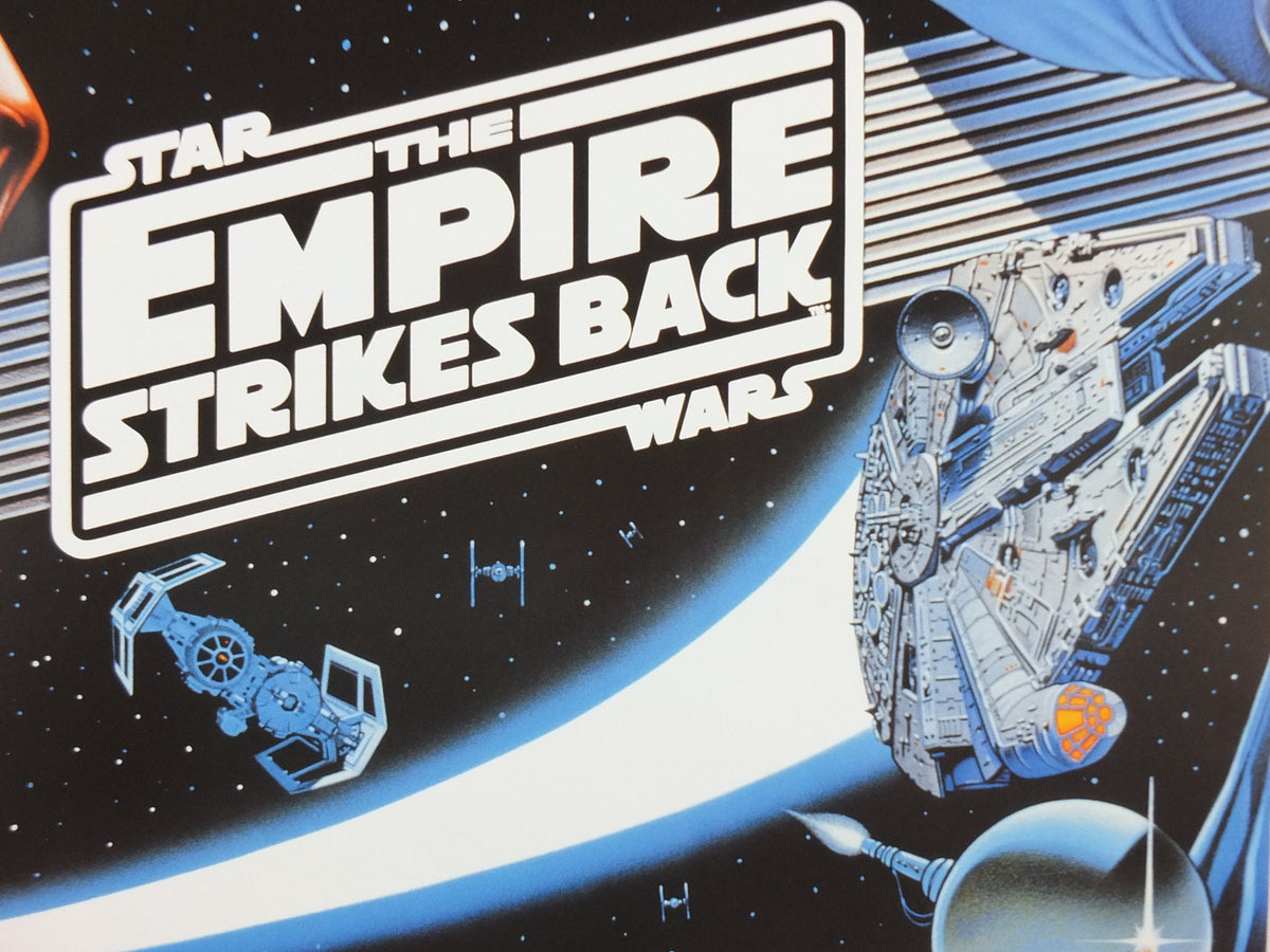 The Empire Strike Back Poster, Larry Noble's Star Wars, Zigzag Germany, Darth Vader, cinema film memorabilia, wall art decor