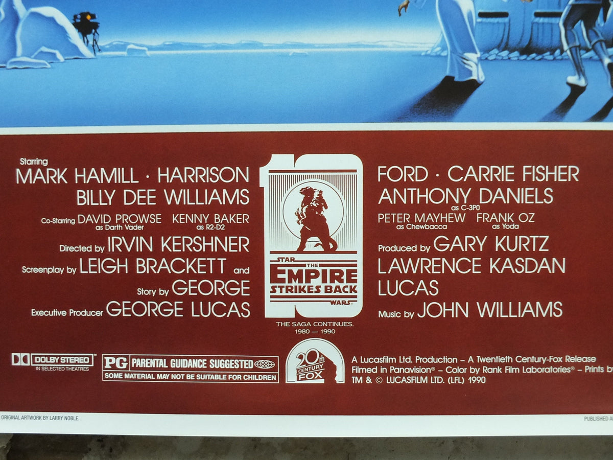 The Empire Strike Back Poster, Larry Noble's Star Wars, Zigzag Germany, Darth Vader, cinema film memorabilia, wall art decor