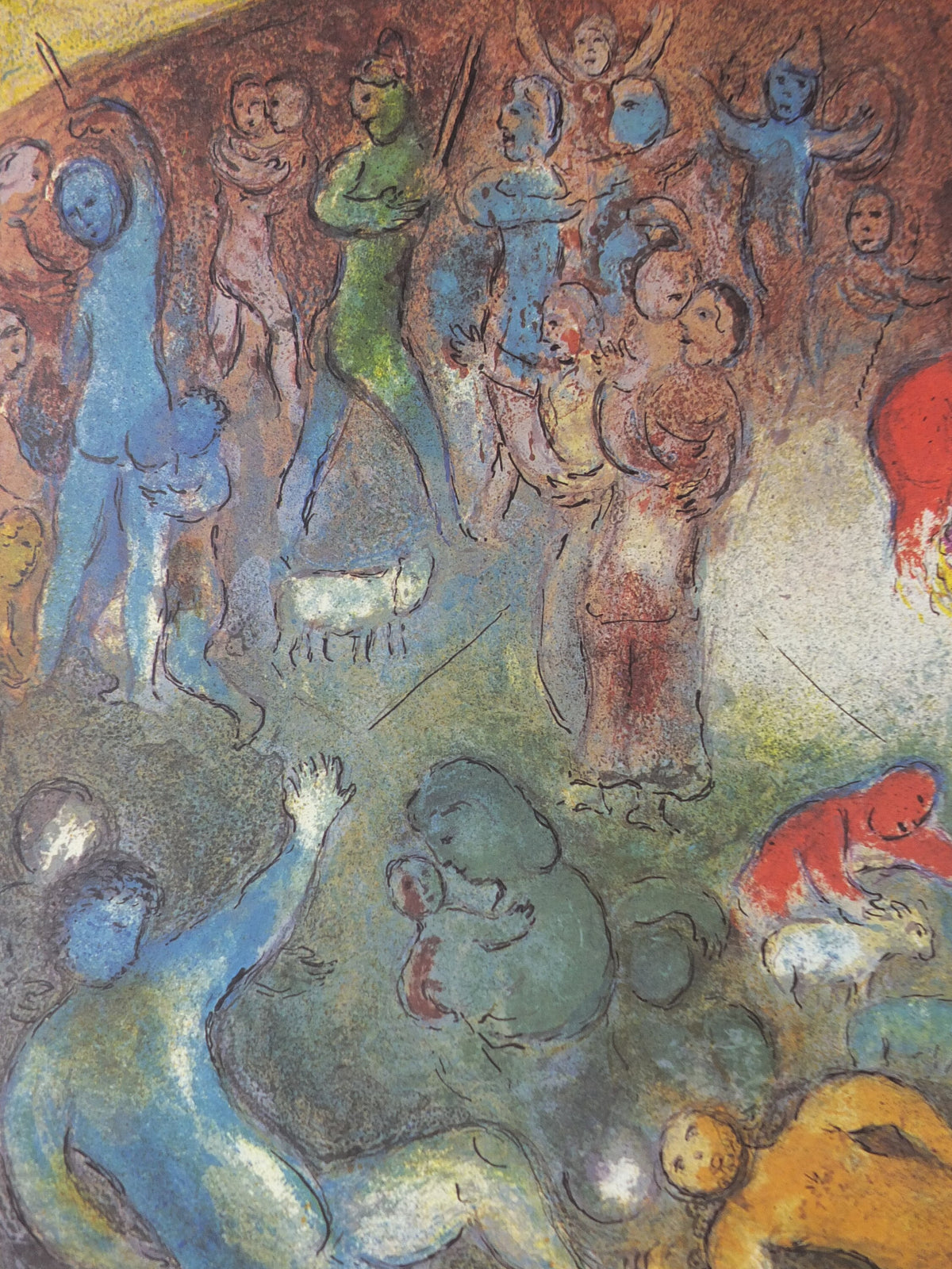 1977 Marc Chagall Poster, Abduction of Chloe, Pace Columbus Ohio, amazing condition, Cubism and Expressionism, gallery exhibition, wall art