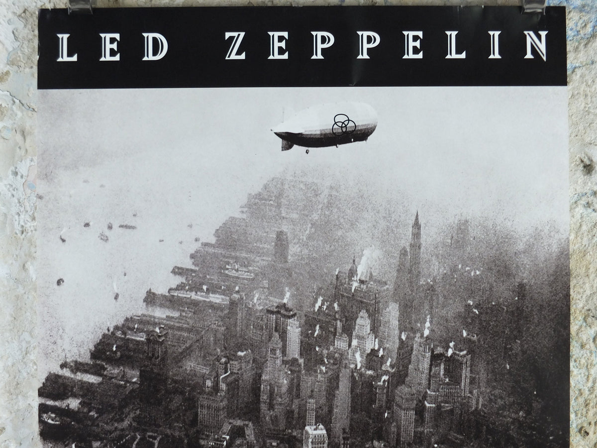 1995 Led Zeppelin Tour Poster, Induction to Hall of Fame, At the Waldorf Astoria, New York City, 301 Park Avenue, musical wall art decor