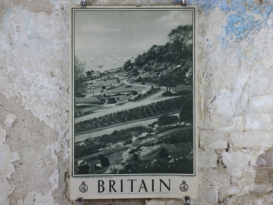 1947 Southend On Sea Britain Poster, Public Gardens, Travel Association United Kingdom, travel tourism, holiday vacation wall art decor