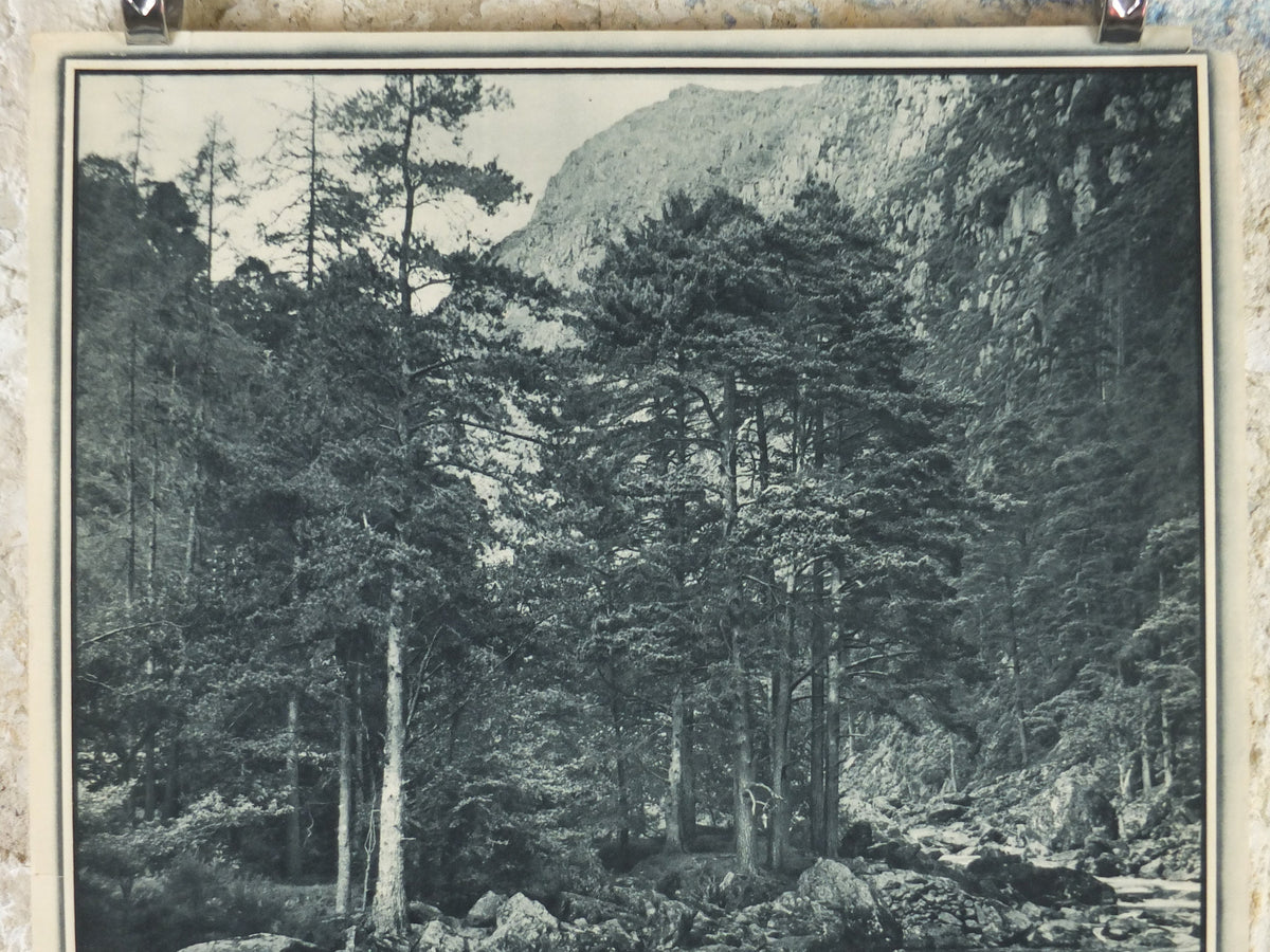 1947 Aberglaslyn Pass Wales Britain Poster, Snowdonia, Travel Association United Kingdom, travel tourism, holiday vacation wall art decor