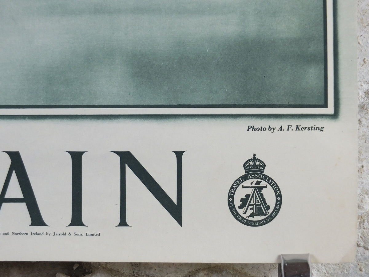 1947 Salisbury Cathedral Britain Poster, Wiltshire, Travel Association United Kingdom, travel tourism, holiday vacation wall art decor