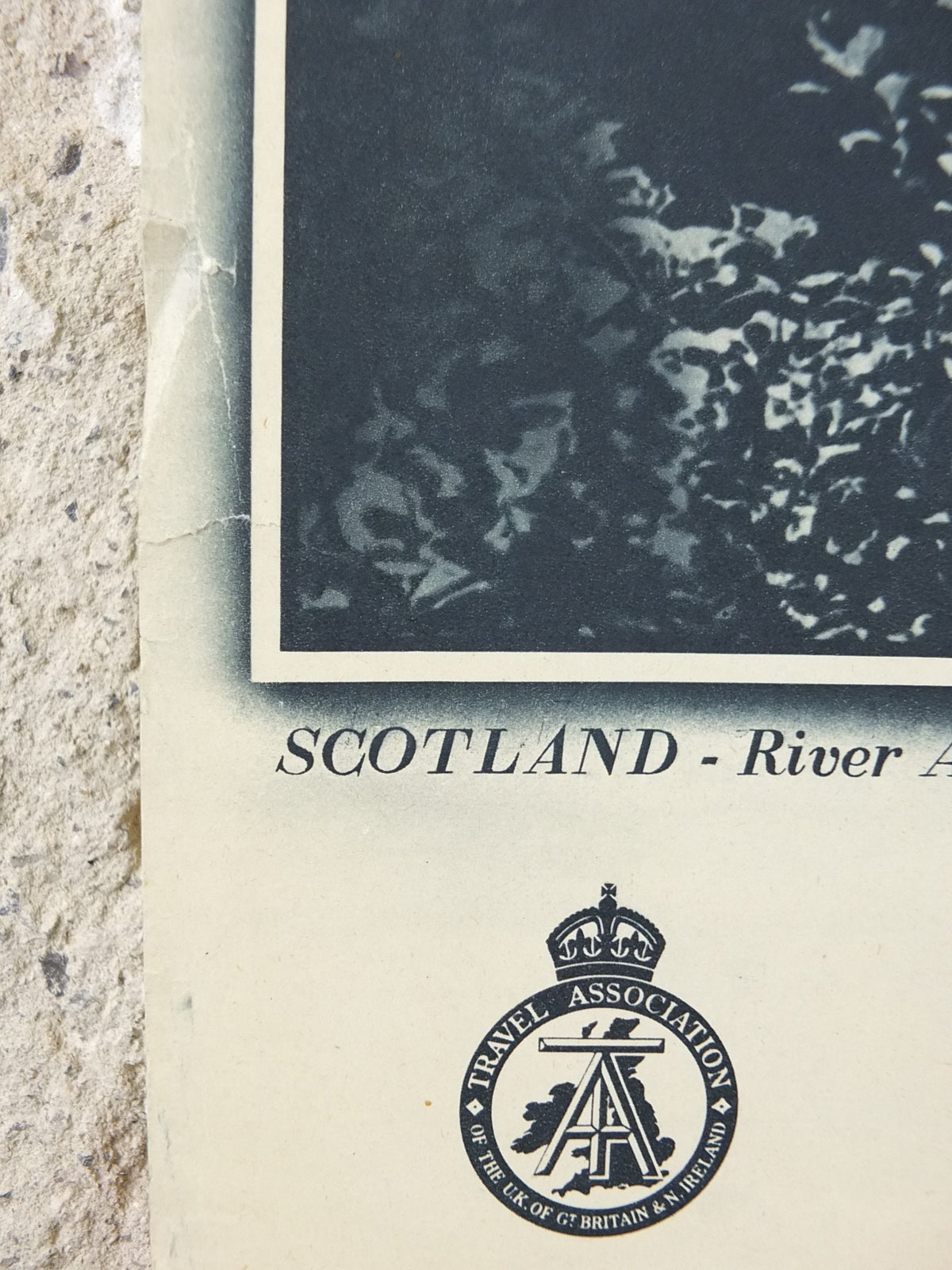 1947 River Aylort Britain Poster, Ailort Scotland, Travel Association United Kingdom, travel tourism holiday vacation wall art decor