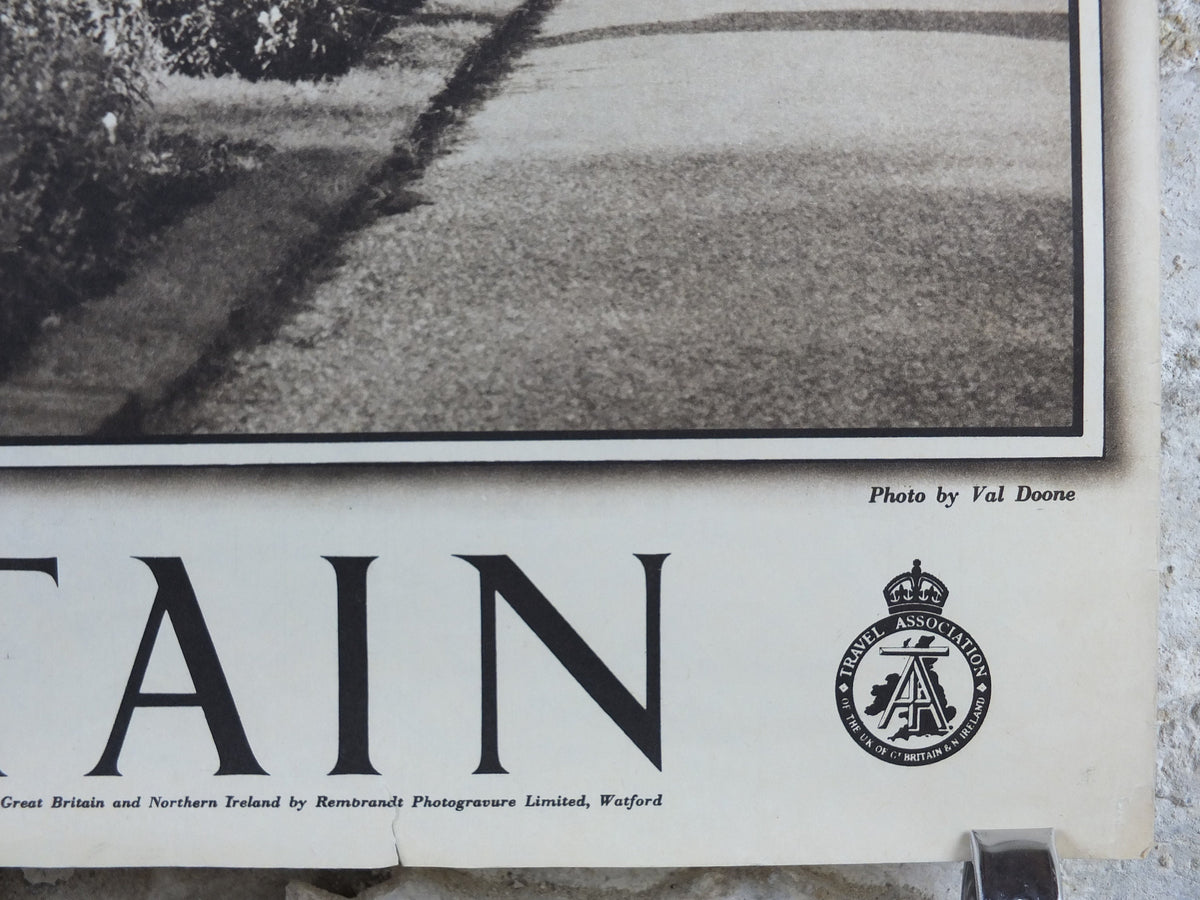 1947 Droitwich Spa Britain Poster, Worcestershire, Travel Association United Kingdom, travel tourism holiday vacation wall art decor