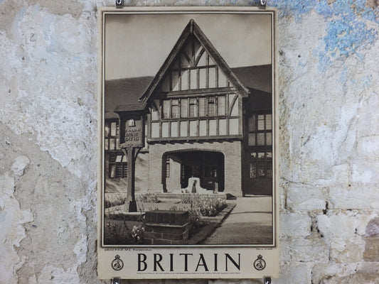 1947 Droitwich Spa Britain Poster, Worcestershire, Travel Association United Kingdom, travel tourism holiday vacation wall art decor