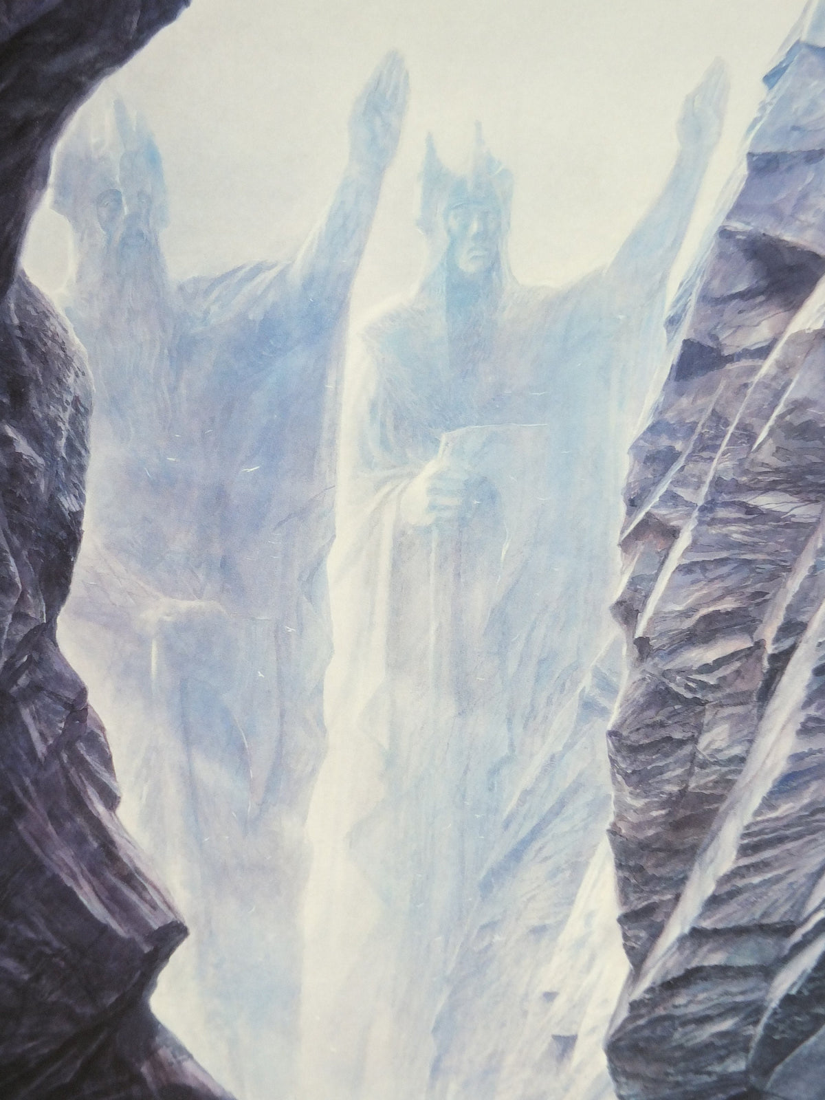 Vintage The Argonath by John Howe Poster, Tolkien, Lord of the Rings, Fellowship of the Ring, illustration print, wall art decor