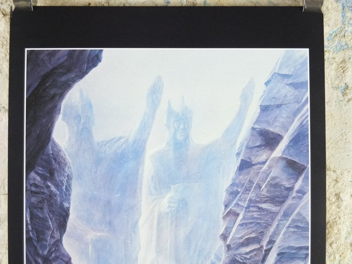 Vintage The Argonath by John Howe Poster, Tolkien, Lord of the Rings, Fellowship of the Ring, illustration print, wall art decor
