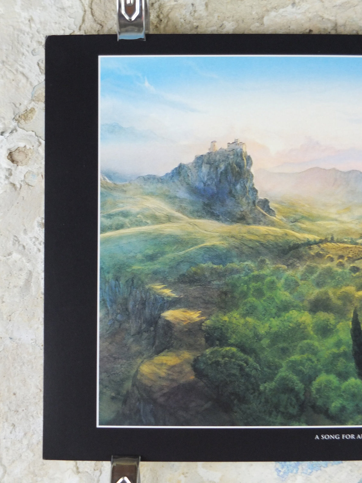 A Song for Arbonne Poster, by John Howe, Fantasy, Guy Gavriel Kay books, arch, Blaise of Corannos, illustration print, wall art decor