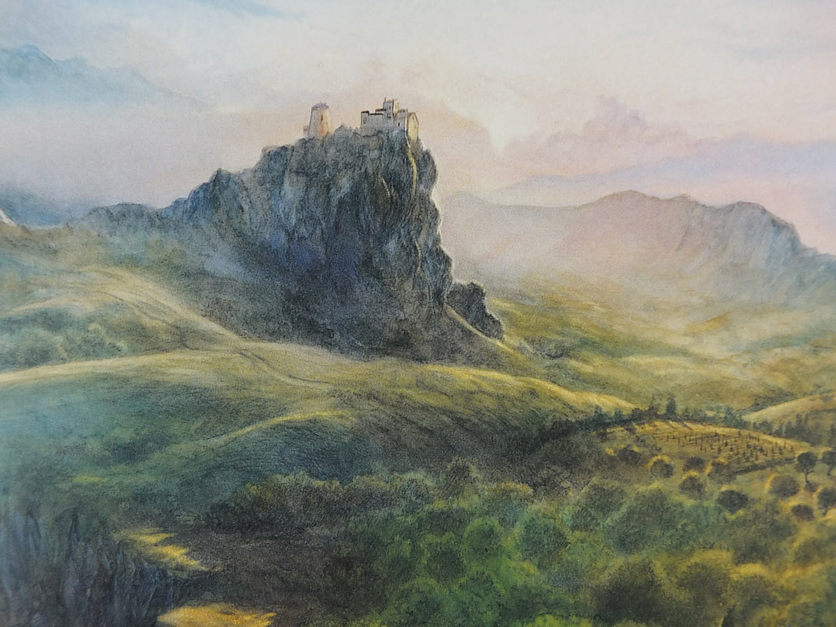 A Song for Arbonne Poster, by John Howe, Fantasy, Guy Gavriel Kay books, arch, Blaise of Corannos, illustration print, wall art decor