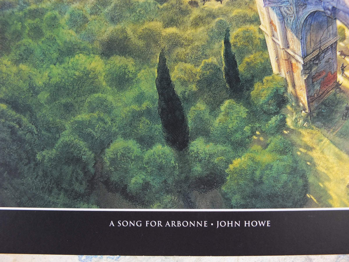A Song for Arbonne Poster, by John Howe, Fantasy, Guy Gavriel Kay books, arch, Blaise of Corannos, illustration print, wall art decor
