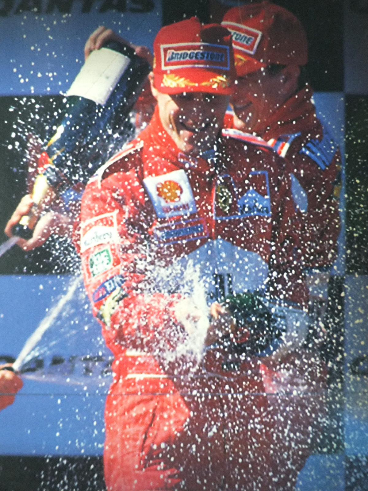 2001 Australian Grand Prix Poster, Formula 1 F1, Qantas Melbourne, Michael Schumacher, Ferrari, Red Bull Sauber Petronas wall art decor
