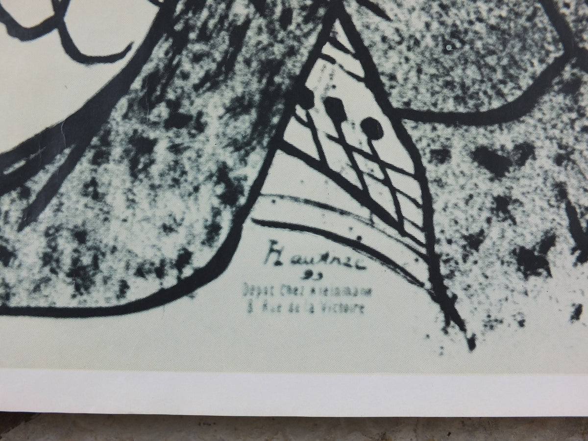 1976 Toulouse-Lautrec Poster, Jane Avril, Jarden de Paris, Can-can dancing, Czech reprint on chalk paper, art deco nouveau, wall art decor