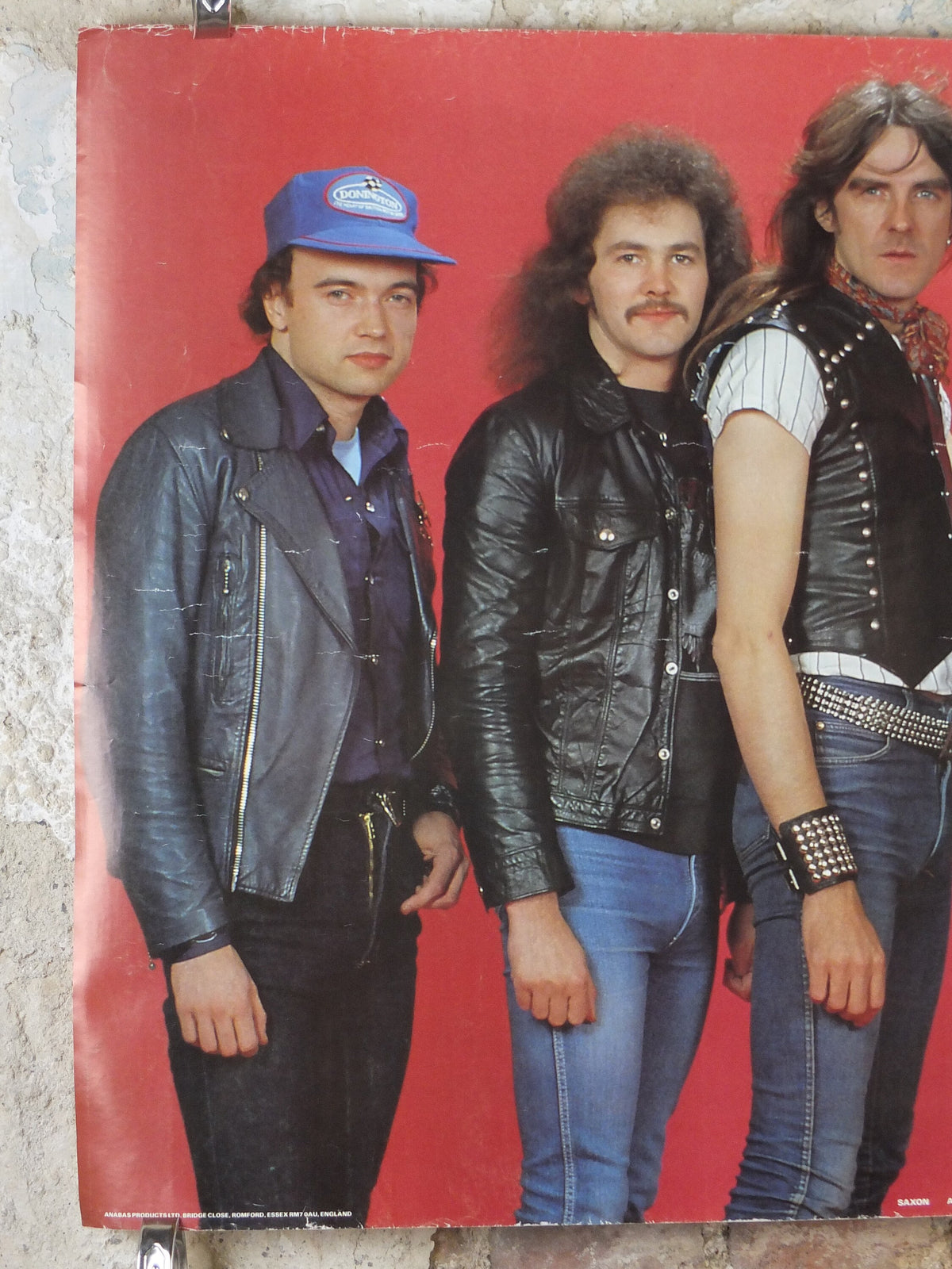 1984 Saxon Poster, English Heavy Metal band from Barnsley, by Anabas AA126, musical wall art decor