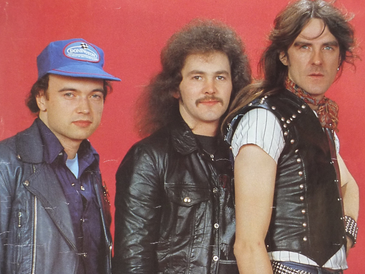 1984 Saxon Poster, English Heavy Metal band from Barnsley, by Anabas AA126, musical wall art decor