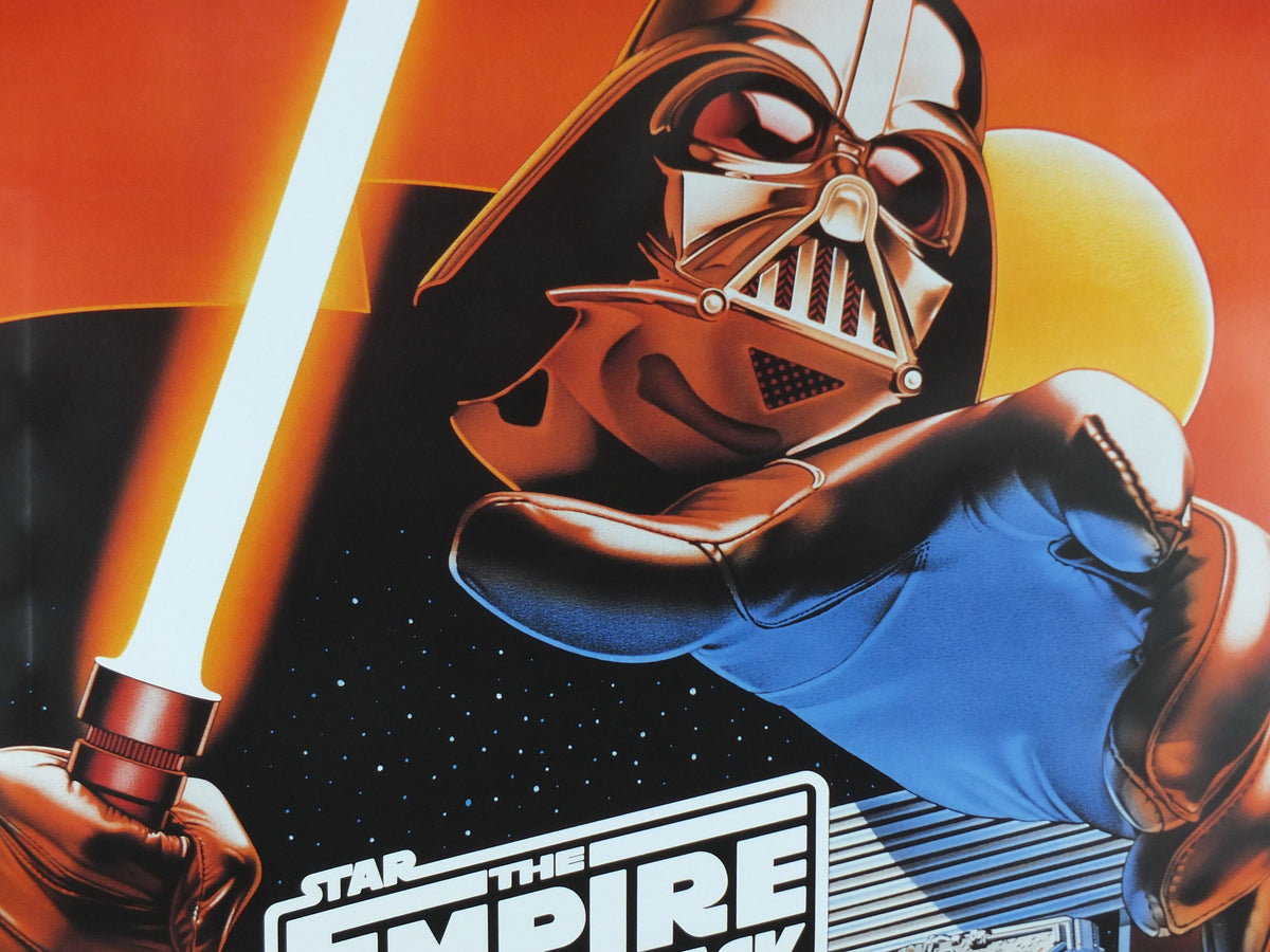 The Empire Strike Back Poster, Larry Noble's Star Wars, Zigzag Germany, Darth Vader, cinema film memorabilia, wall art decor