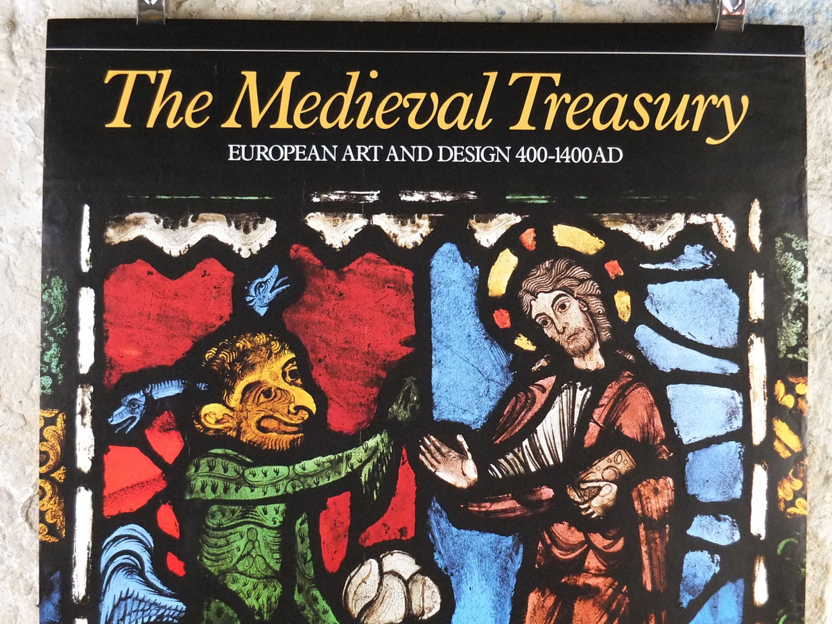 1987 V&A Museum Poster, The Temptation of Christ by the Devil, Medieval Treasury, Victoria and Albert, gallery exhibition wall art decor