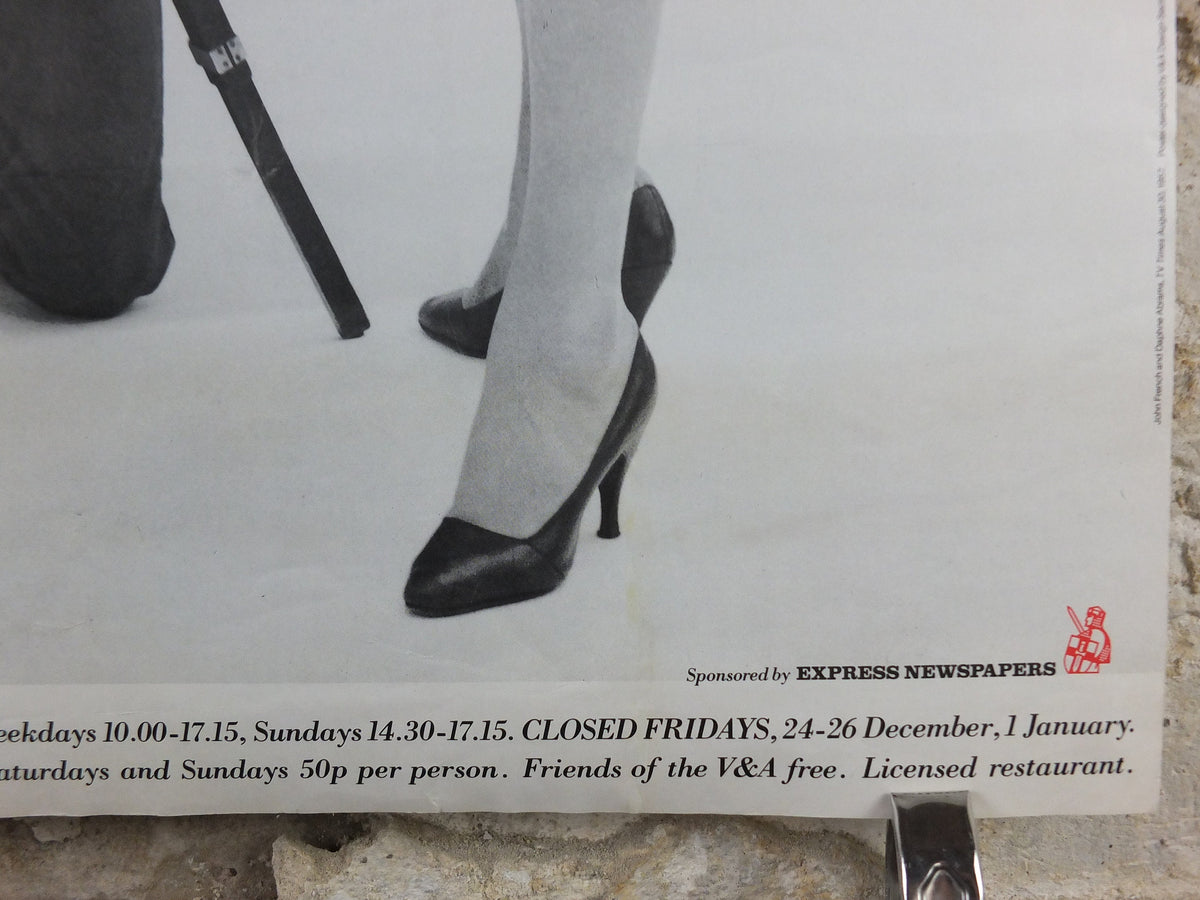 1984 V&A Museum Poster, John French Fashion Photographer, Daphne Abrams TV Times '57, Victoria and Albert, gallery exhibition wall art decor