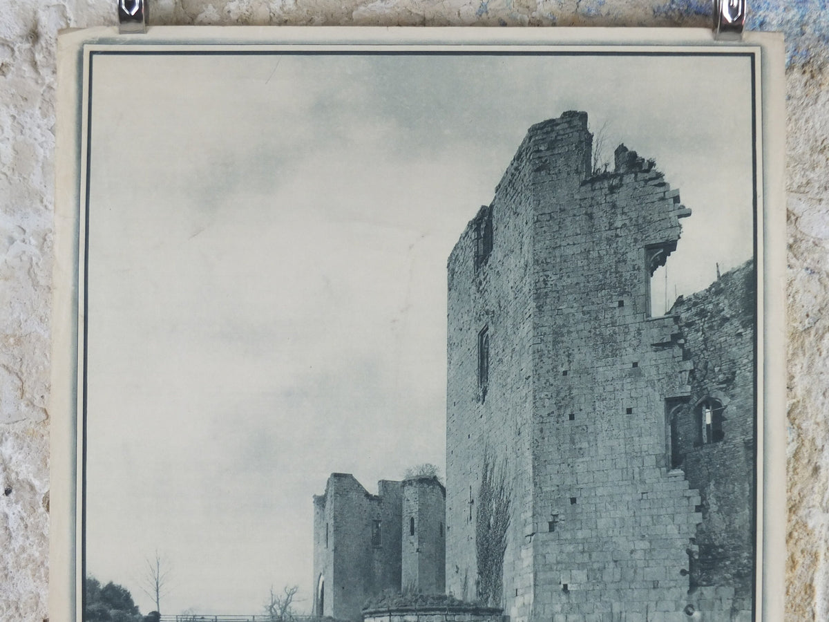 1947 Raglan Castle Britain Poster, Newport Wales, Travel Association United Kingdom, travel tourism holiday vacation wall art decor