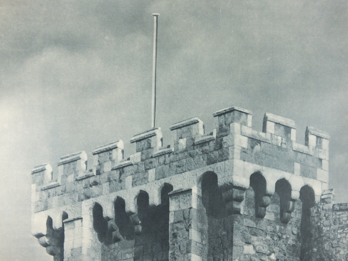 1947 Southampton Bargate Britain Poster, Gatehouse, Travel Association United Kingdom, travel tourism holiday vacation wall art decor