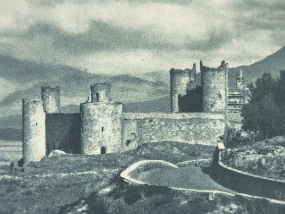 1947 Harlech Castle Britain Poster, Snowdonia Wales, Travel Association United Kingdom, travel tourism holiday vacation wall art decor