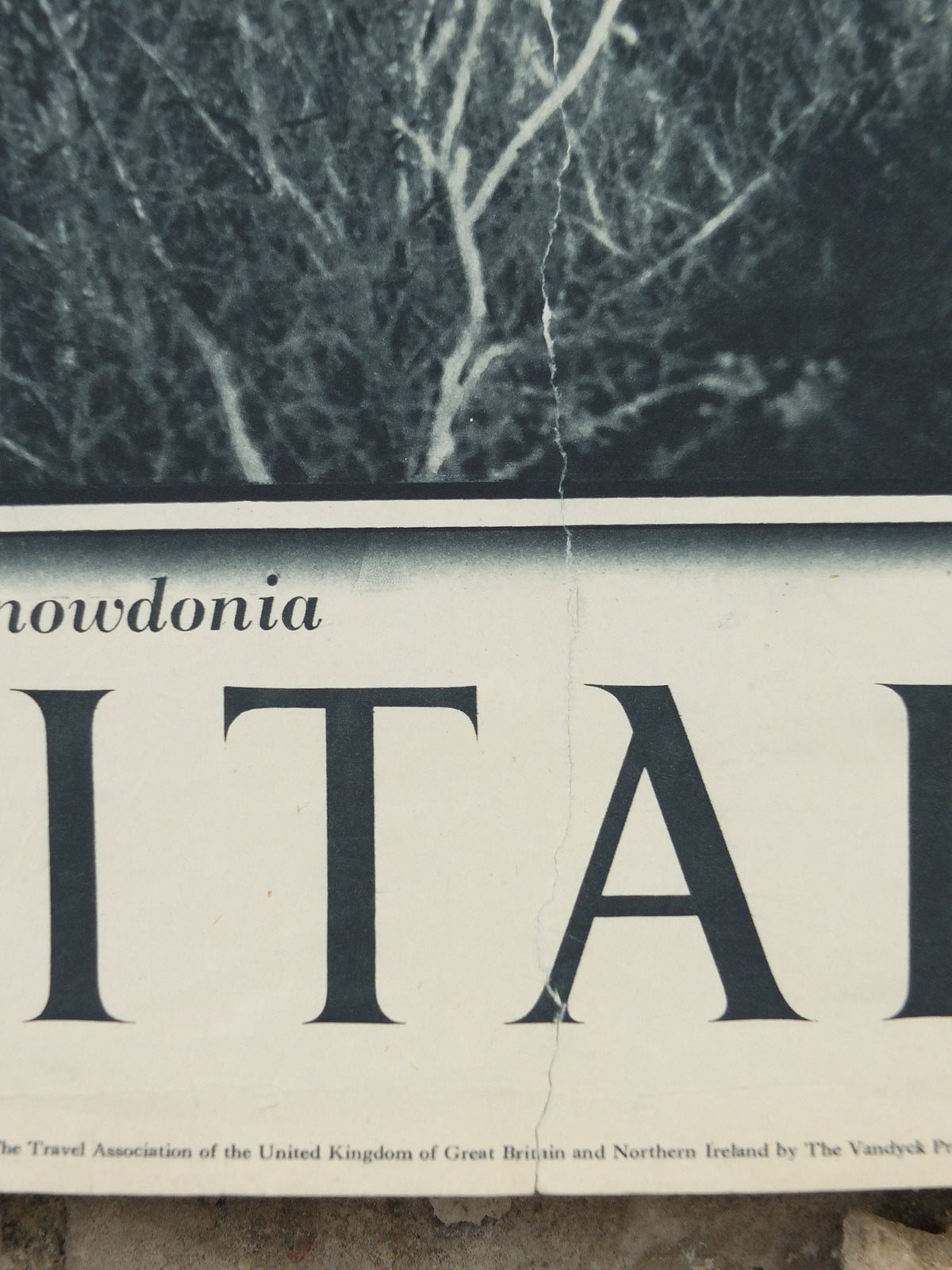 1947 Harlech Castle Britain Poster, Snowdonia Wales, Travel Association United Kingdom, travel tourism holiday vacation wall art decor