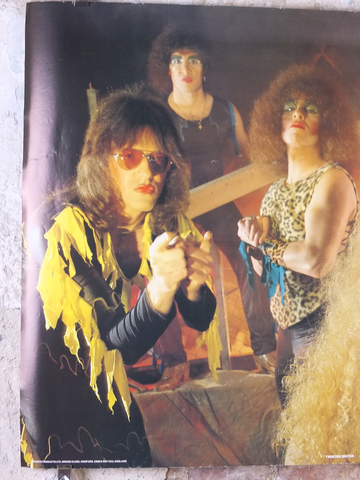 1983 Twisted Sister Poster, American Heavy Metal band from New Jersey, by Anabas AA116, musical wall art decor