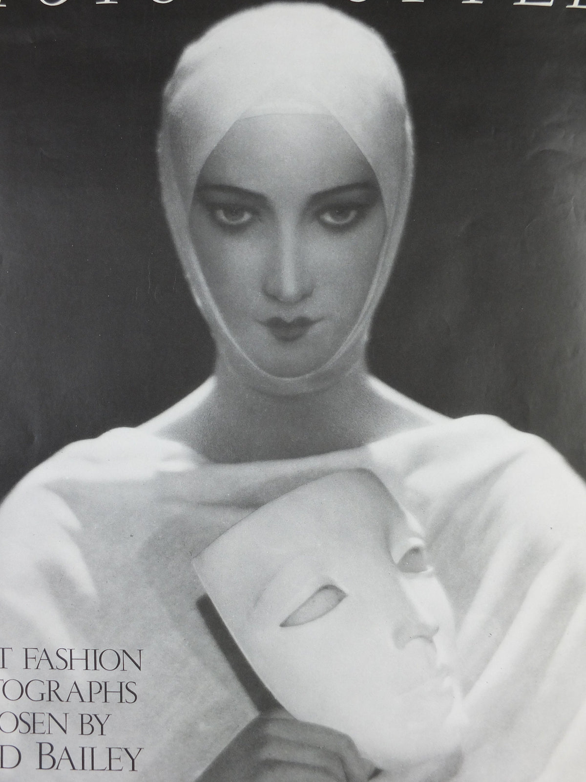 1986 V&A Museum Poster, David Bailey's Great Fashion Photographers, Victoria and Albert, gallery exhibition wall art decor