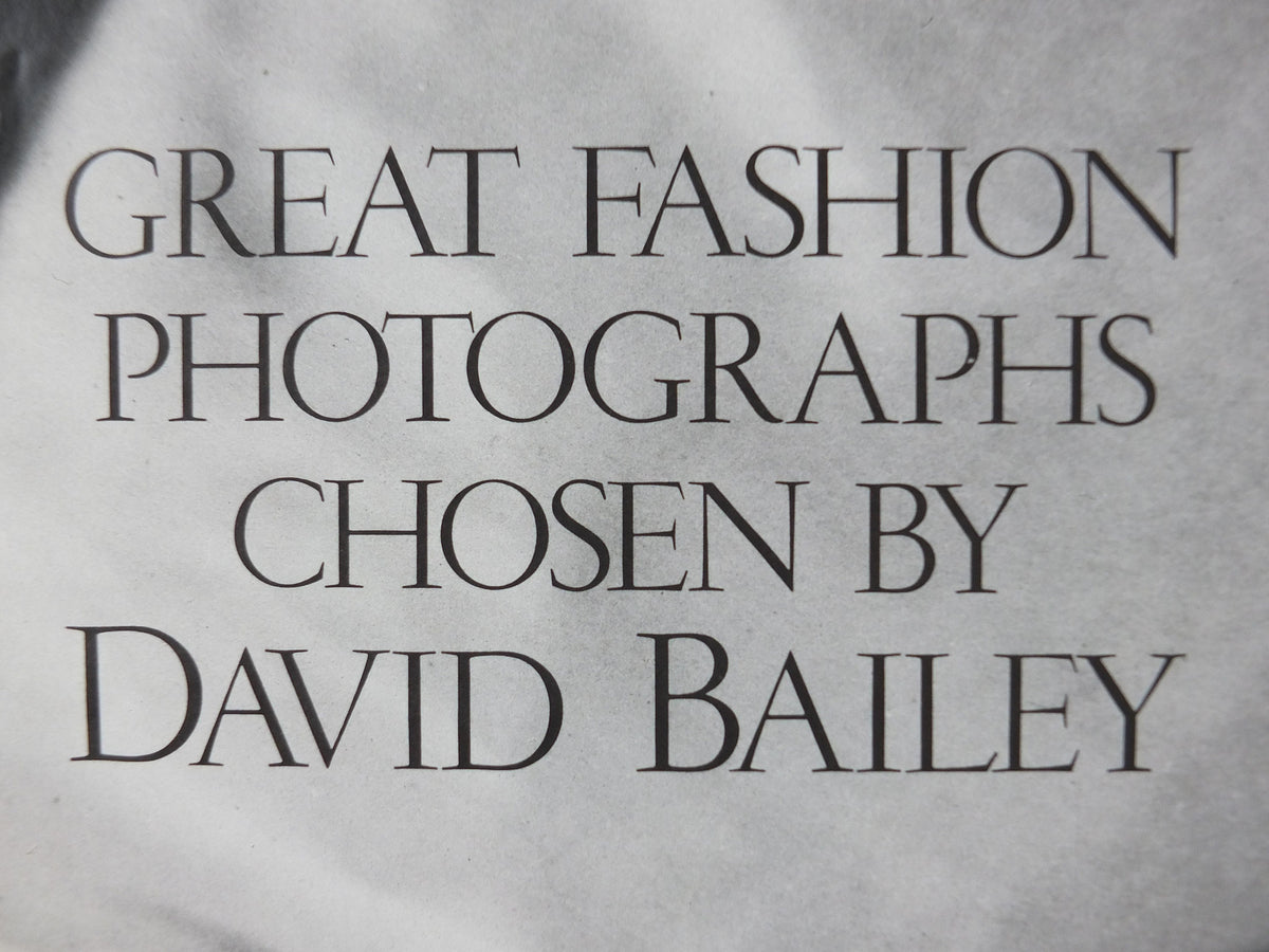 1986 V&A Museum Poster, David Bailey's Great Fashion Photographers, Victoria and Albert, gallery exhibition wall art decor