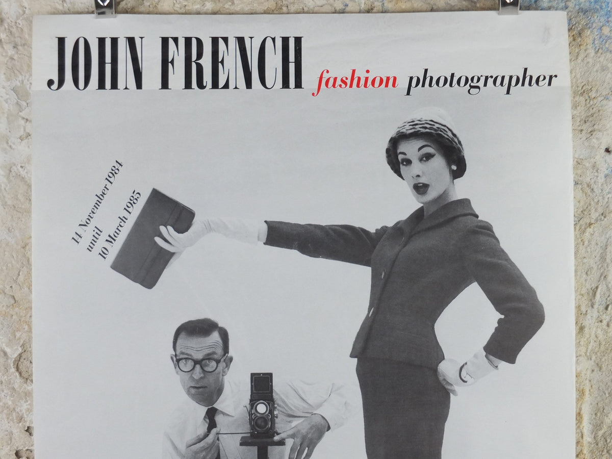 1984 V&A Museum Poster, John French Fashion Photographer, Daphne Abrams TV Times '57, Victoria and Albert, gallery exhibition wall art decor