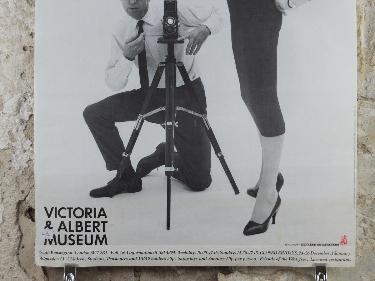 1984 V&A Museum Poster, John French Fashion Photographer, Daphne Abrams TV Times '57, Victoria and Albert, gallery exhibition wall art decor