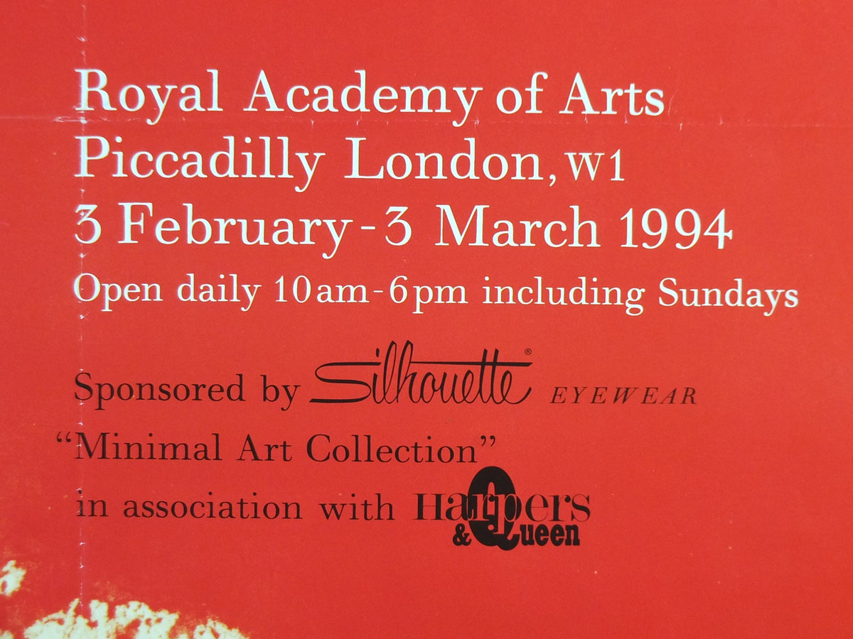 1994 Royal Academy of Arts Poster, Sandra Blow, Vivace II from 1988, abstract art, gallery exhibition, wall art decor