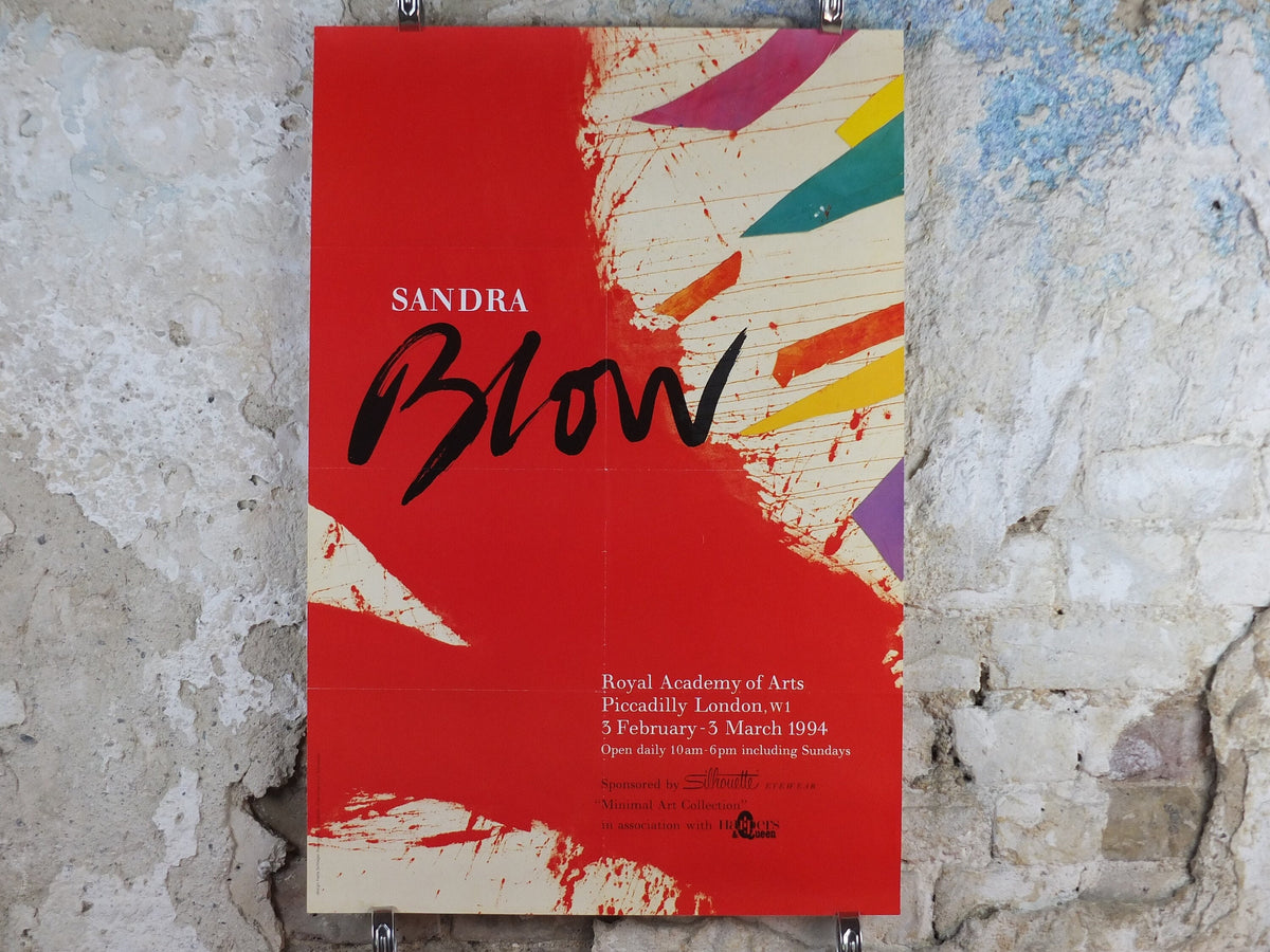 1994 Royal Academy of Arts Poster, Sandra Blow, Vivace II from 1988, abstract art, gallery exhibition, wall art decor