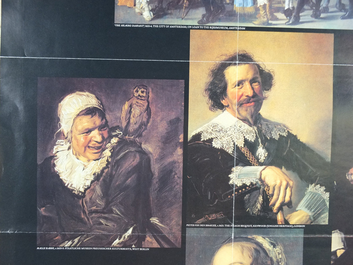 1990 Royal Academy of Arts Poster, Frans Hals the Elder, The Meagre Company, old masters art, gallery exhibition, wall art decor